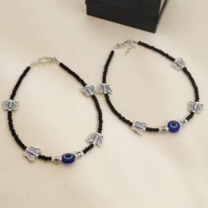 Elegant silver anklet for women
